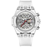 Wrist Watches,Men's Transparent Silicone Multi-Function Net Red Watch Waterproof Couple Watch, A