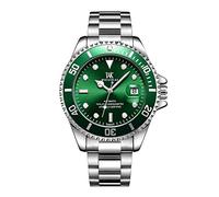 Wrist Watches,Waterproof Automatic Mechanical Watch Green Water Ghost Watch Night Light Band Calendar Trend Watch Green Water Ghosts
