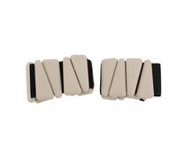 Wrist Weights 1 Pair 2lb Adjustable Wearable Silicone Ankle Bangles For Yoga Dance Pilates Gym Beige