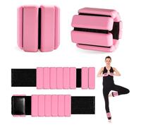 Wrist Weights, 2Pcs Adjustable Silicone Wrist Ankle Weights for Women and Men, Wearable Bracelets Workout Weight Suitable for Walking, Yoga, Gym, Pilates, Pool Exercises and Jogging, 1lb each