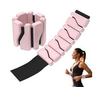 Wrist Weights, Ankle Weights for Women - 2x Silicone Weight Bracelet, Adjustable Strap, Pilates Equipment, Fitness and Exercise for Walking, Ballet