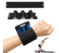 Wrist Weights,Ankle Weights for Women Men,Adjustable Magnetic Silicone Weights Training Intensity for Home Gym Workout,Running,Yoga,Exercise,Strength Training,Set of 2 (1.1LB Each), Black