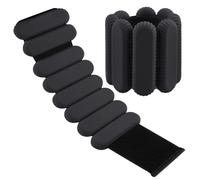 Wrist Weights Ankle Weights Set of 2 Adjustable for Exercise Walking Jogging Yoga Running Aerobics Pilates Dance Weight-Bearing Bracelet Fitness Wristband (Black, 2lb)