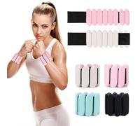 Wrist Weights, Pack of 2 Portable Wrist Ankle Weights for Women and Men, Adjustable Silicone Bracelets for Hiking, Yoga Fitness, Arm and Leg Training, 0.9 kg (Pink)