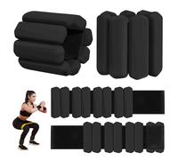 Wrist Weights Set of 2(1Lbs Each), Adjustable Wrist and Ankle Weights for Women and Men, Wearable Arm & Leg Weights Set for Walking, Yoga, Swimming, Cardio, Aerobics, Gym (Black)