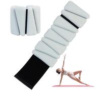 Wrist Weights Set of 2, Adjustable Wrist and Ankle Weights Set for Women and Men, Wearable Silicone Wrist Bangles for Yoga, Dance, Pilates, Swimming, Cardio, Aerobics, Gym (Shining)