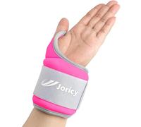 Wrist Weights with Thumb Loops Lock for Women Men Kids 1kg a Pair Ankle Weights Set Arm Hand Weighted Gloves for Walking, Running, Training, Gym, Cardio Exercises, Rose Red