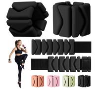 Wrist Weights, Wrist and Ankle Weights for Women, Adjustable 2LB Wearable Silicone Weighted Bangles(1LBs Each), Fits for Yoga, Pilates, Home Gym, Dance, Swimming, Jogging, Cardio, Strength Training,