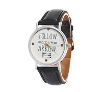 Wrist Women Watches montre Femme New Arrival Leather Band Quote Follow Your Arrow Analog Quartz Vogue Drop Shipping