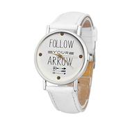 Wrist Women Watches montre Femme New Arrival Leather Band Quote Follow Your Arrow Analog Quartz Vogue Drop Shipping