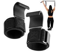 Wrist Wraps for Weightlifting, Hook Grip for Athletic Strength | 2 Pieces with Non-Slip Hooks for Gym, Physical Training, Home, Fitness and