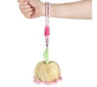 Wrist Yarn Holder - Portable Wool Storage with Bracelet, Flower Shape Spinner Holder, 3D Printed Crochet Hook Organizer with Pattern and Nylon | For Home Gym Outdoor Picnic