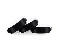 Wristall Black Plastic Wristbands 100 Pack - Colored Vinyl Bracelets for Events, Concerts, Parties - Waterproof Custom Arm Bands