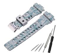 WRISTARMOR Resin Replacement Watch Band for Casio G-Shock GD120 GA-100 GA-110 GA-700 Mens Strap Watch Accessories