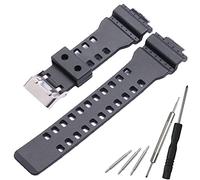 WRISTARMOR Resin Replacement Watch Band for Casio G-Shock GD120 GA-100 GA-110 GA-700 Mens Strap Watch Accessories