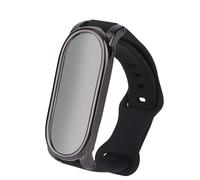 Wristband Compatible with Plaud NotePin/NotePin S, Black Adjustable Silicone Wearable Strap Band with Secure Closure for Note Pin AI Voice Recorder Accessory