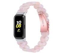 Wristband for Galaxy Fit SM-R370, MVRYCE 5.7-8.0 Inch Replacement Band Lightweight Resin Wristband Double Button Folding Clasp Watchbands Compatible with Samsung Galaxy Fit SM-R370 (Y04)