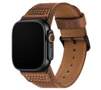 Wristitani Leather Strap Compatible With Apple Watch Straps 38mm 40mm 41mm 42mm for Men, Replacement Band for iWatch Series 11 10 9 8 7 SE3 SE2 SE 6 5 4 3 2 1，Dark Brown