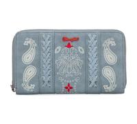 Wristlet Wallets for Women Large Passport Travel Wallet Western Designer Wallet with RFID Blocking, Cashew Flower Print-Jean, Vintage