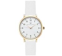 Wristology 19 Options - Maxi Numbers Watch, Silicone Band - Interchangeable Silicone Strap - Easy to Read Analog Face with Second Hand for Women, Men, Nurses, Teachers, Seniors, EMT Olivia, Gold