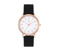WRISTOLOGY 19 Options,Maxi Numbers Watch, Silicone Band,Interchangeable Silicone Strap,Easy to Read Analog Face with Second Hand for Women, Men, Nurses, Teachers, Seniors, EMT Olivia,Black, Olivia