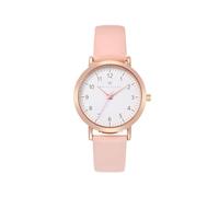 WRISTOLOGY 29 Styles Mini Numbers Watch Leather Band,Interchangeable Genuine Leather Strap,Easy to Read Petite Small Size Analog Nurse Watch with Second Hand for Women, Men, Nurses,Pink, Olivia Mini
