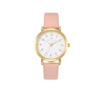 WRISTOLOGY 29 Styles Mini Numbers Watch Leather Band,Interchangeable Genuine Leather Strap,Easy to Read Petite Small Size Analog Nurse Watch with Second Hand for Women, Men, Nurses,Pink, Olivia Mini