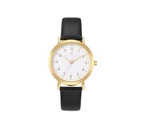 WRISTOLOGY 29 Styles Mini Numbers Watch Leather Band,Interchangeable Genuine Leather Strap,Easy to Read Petite Small Size Analog Nurse Watch with Second Hand for Women, Men, Nurses,Black, Olivia Mini