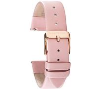 WRISTOLOGY Quick Release Leather Watch Strap Replacement for Men or Women, Choose Colour and Width 16mm, 18mm, 20mm or 22mm, Pink, 16, Classic
