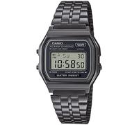 Wristwatch CASIO A158WETB-1AEF Stainless Steel Black Unisex Digital