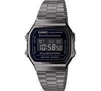 Wristwatch CASIO A168WEGG-1B Stainless Steel Black Unisex Digital VINTAGE