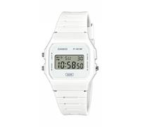 Wristwatch CASIO F-91WB-7AEF Silicone White Vintage Chrono Alarm