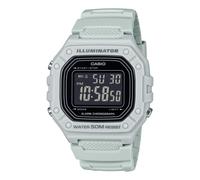Wristwatch CASIO ILLUMINATOR W-218H-8BVEF Silicone Gray Chrono Alarm Sub 50mt
