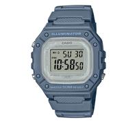 Wristwatch CASIO ILLUMINATOR W-218HC-2AVDF Silicone Gray Chrono Alarm