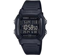 Wristwatch CASIO W-800H-1B Silicone Black Chrono Alarm Dual Time Sub 100mt
