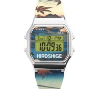 Wristwatch TIMEX T80 TW2W25300 THE MET HIROSHIGE Leather Chrono Alarm