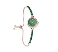 Wristwatch with Second Hand Accessories Bracelet Women's Exquisite Dial Watch (E, One Size)