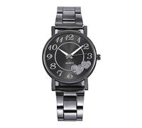 Wristwatch with Secondhand for Nurses Mesh Wild Lady Ladies Latest Top The Gift Fashion Creative Watch Fashion Belt Women's Watch Small Women Watch (Black, One Size)
