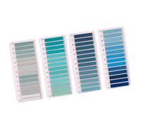 Writable Page Marker Tabs for Labeled Notebook, Mist, E | Gradient Color Grouping, Writable Notes for Section Names, Transparent Format for Books, Notebooks and Documents