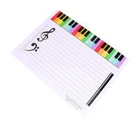 Writable Staff Whiteboard Music Teaching Board, Erasable Plastic | White Board, Board with Music Staff, Blank Music, Light Plastic Build, Artistic Pattern, Smooth Edges