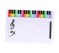 Writable Staff Whiteboard Music Teaching Tool Reusable Plastic Board | Erasable Surface, Artistic Music Pattern, Smooth Finish, Light Weight, for Practice and Lesson Use