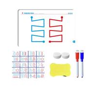 Write and Wipe Tracing Board for Early Learners with Practice Cards, Guided Line Board Set and 2 Pens for Daily Work Preschool Tracing Drawing Practice Line Set Wipe Clean Writing Guided Card