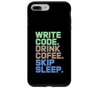 Write Code Drink Coffee Skip Sleep Programmer Case for iPhone 7 Plus/8 Plus