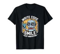 Write Code Smile Keep Innovating Robot for Programmers T-Shirt