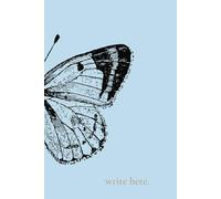 write here - A Blank Lined Journal by The WonderMama™ : Blue