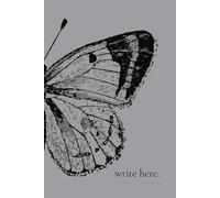 write here - A Blank Lined Journal by The WonderMama™: Grey
