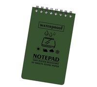 Write In The Rain Notebook, Waterproof Paper Notebook - Waterproof Travel Memo Pad - Portable Pocket Notepad, Top Spiral Memo Pad 50 Pages for Work and School Record