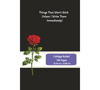 Write It Down Now: 6×9 in College-Ruled Notebook | 100 Pages for Notes, Lists & Ideas