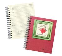 Write it Down series by Journals Unlimited, Guided Journal, Quilting, The Quilter's Journal, Full-size 7.5"x 9", Red Hard Cover, Made in USA