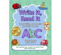Write It, Read It: Handwriting and Phonics for Early Readers - Letter Formation, Letter Sounds, and CVC Word Practice for Beginning Readers: Letter ... Early Literacy Support for Home and Classroom
